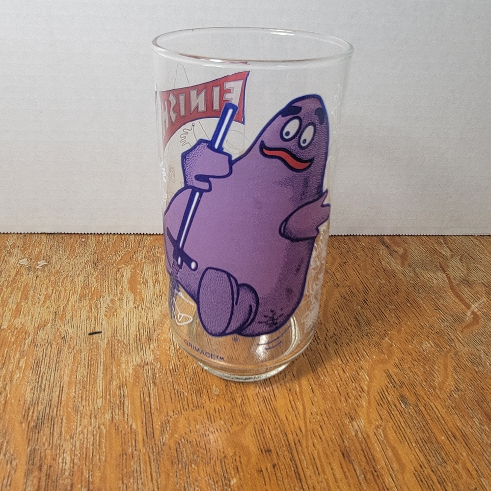 1977 McDonald's Grimace Collector Glass